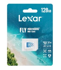 Lexar 128 GB FLY visoko zmogljiva pomnilniška kartica microSDXC UHS-I (branje/pisanje: 160/90 MB/s) C10 A2 V30 U3