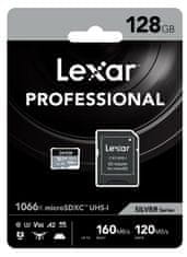 Lexar Lexarjeva pomnilniška kartica microSDXC UHS-I 128 GB (branje/pisanje: 160/120 MB/s) C10 A2 V30 U3