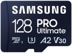 Samsung PRO Ultimate MicroSDXC 128 GB + adapter SD / CL10 UHS-I U3 / A2 / V30