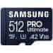 Samsung PRO Ultimate MicroSDXC 512 GB + adapter SD / CL10 UHS-I U3 / A2 / V30