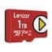 Lexar Lexarjeva pomnilniška kartica 1TB PLAY microSDXC UHS-I, branje 150 MB/s C10 A2 V30 U3