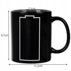 Ruhhy Črna čarobna skodelica baterija 330ml Magic Mug