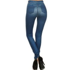 VIVVA® Jeans hlače za oblikovanje postave | FITDENIM Modra L/XL