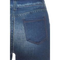 VIVVA® Jeans hlače za oblikovanje postave | FITDENIM Modra L/XL