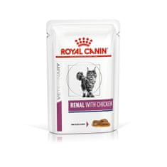 slomart hrana za mačke royal canin renal with chicken ptice prašič 12 x 85 g
