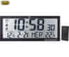 OM 3530 RC digitalna ura, stenska/namizna, + zunanji senzor, čas, datum, temperatura, alarm, črna
