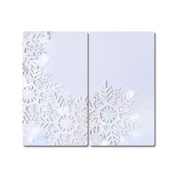 tulup.si Steklena podloga za rezanje Snežinke. Zimski sneg