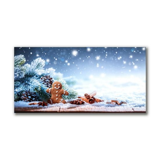 tulup.si Slika na platnu Božič Gingerbread Snow Božično drevo