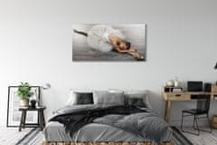 tulup.si Slika na platnu Ženska bela balerina obleko 120x60 cm