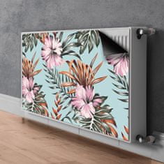 tulup.si Dekoracija za radiatorje Cvetovi hibiskusa 100x60 cm