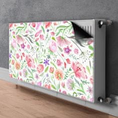 tulup.si radiatorska pokrov Pobarvane rože 110x60 cm