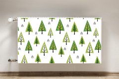 tulup.si Dekoracija za radiatorje Trikotna drevesa 110x60 cm