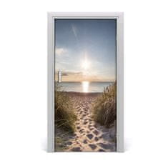 tulup.si Samolepilni tapete na vratih Obalne sipine 95x205 cm