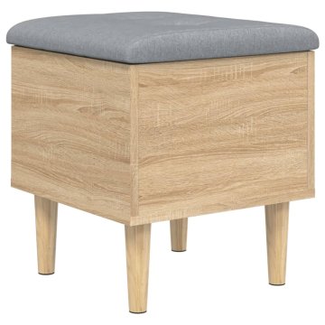 Vidaxl Klop za shranjevanje sonoma hrast 42x42x46 cm inženirski les