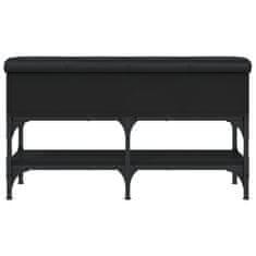 Vidaxl Klop za čevlje črna 82x32x45 cm inženirski les