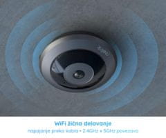 Reolink FE-W IP kamera, 2K, WiFi, 360° Fisheye, IR nočno snemanje, aplikacija, dvosmerna komunikacija