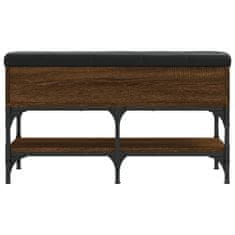 Vidaxl Klop za čevlje rjavi hrast 82x32x45 cm inženirski les