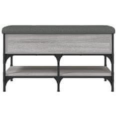 Vidaxl Klop za čevlje siva sonoma 82x42x45 cm inženirski les