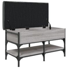 Vidaxl Klop za čevlje siva sonoma 82x42x45 cm inženirski les
