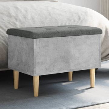 Vidaxl vidaXL Shranjevalna klop betonsko siva 62x42x46 cm