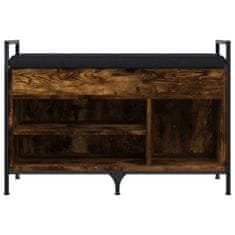 Vidaxl Klop za čevlje dimljen hrast 85,5x32x57,5 cm inženirski les