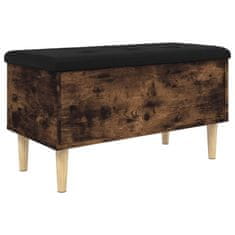 Vidaxl Klop za shranjevanje dimljen hrast 82x42x46 cm inženirski les
