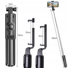 3v1 univerzalni selfie stick in tripod + bluetooth daljinec