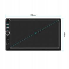 Dexxer 12-24V 2DIN LCD touch avtoradio 4x50W USB Bluetooth + daljinec