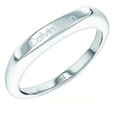 Calvin Klein Eleganten fasetiran prstan iz jekla 35000187 (Obseg 52 mm)