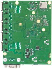 Mikrotik RouterBOARD RB450Gx4, 1 GB RAM, IPQ-4019 (716 MHz), 5 × GbE, 802.3af/at, licenca L5