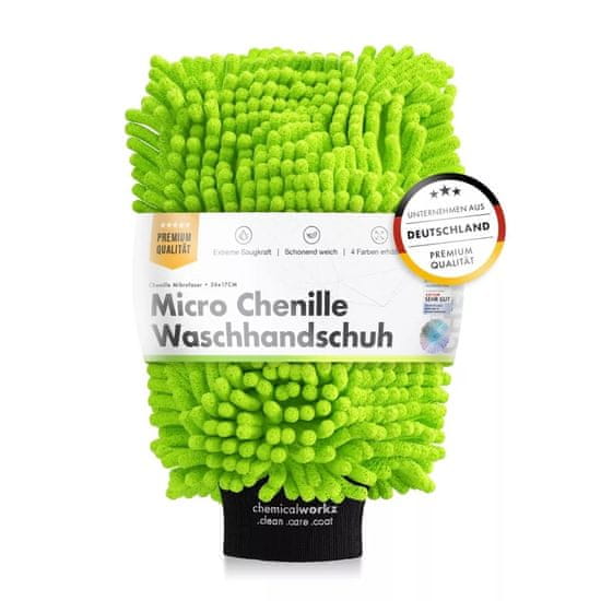 ChemicalWorkz  Green Chenille Wash Mitt - rokavica za pranje iz mikrovlaken
