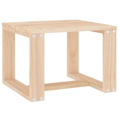 Vidaxl Vrtna stranska mizica 40x38x28,5 cm trdna borovina
