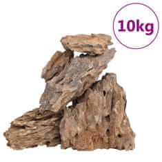 Vidaxl Zmajev kamen 10 kg mešane barve 10-30 cm