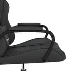 Vidaxl Gaming stol črno umetno usnje