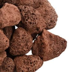 Vidaxl Vulkanski kamen 25 kg rdeč 3-5 mm