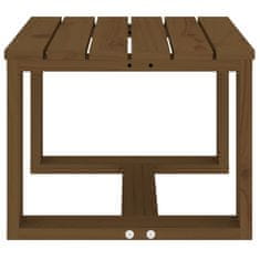 Vidaxl Vrtna stranska mizica medeno rjava 40x38x28,5 cm trdna borovina