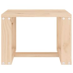 Vidaxl Vrtna stranska mizica 40x38x28,5 cm trdna borovina