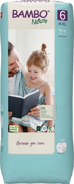 Bambo Nature Plenice za enkratno uporabo 6 XXL (16 kg+) 40 kosov