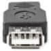 Nedis USB 2.0 adapter/ USB micro B vtič - USB A vtič/ črn/ blister