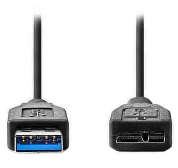 Nedis Kabel USB 3.0/ vtič USB-A - vtič USB-Micro B/ črn/ v razsutem stanju/ 1 m