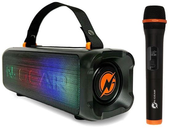 N-GEAR PARTY LET'S GO PARTY SPEAKER BLAZOOKA 703 / BT/ 100W/ USB/Disco LED/ MIC / črna