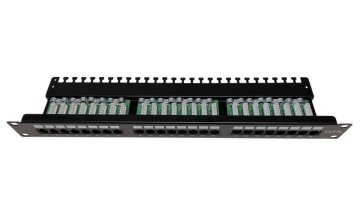 XtendLan Patch panel 19", 24 priključkov, Cat5e, UTP, priključki, 2xAu