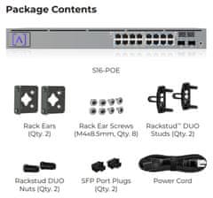ALTA Switch 16 POE - 16x Gbit RJ45, 2x SFP port, 8x PoE 802.3at (PoE budget 120W)
