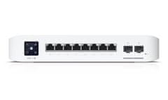 Ubiquiti UniFi Switch Pro 8 PoE - 8x GbE, 2x SFP+, 6x PoE+, 2x PoE++ (PoE proračun 120W)