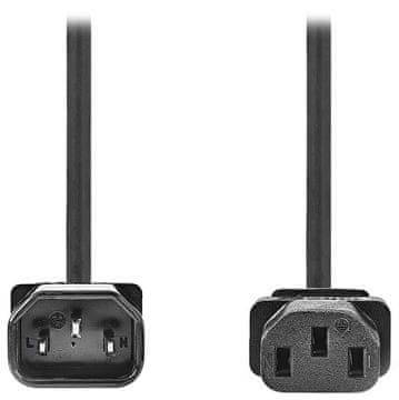 Nedis Podaljševalni napajalni kabel / priključek IEC-320-C14/ priključek IEC-320-C13/ črn/ v razsutem stanju/ 2 m
