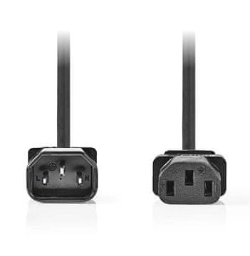 Nedis Podaljševalni napajalni kabel / priključek IEC-320-C14 - priključek IEC-320-C13/ direkten/ črn/ v razsutem stanju/ 3 m