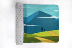 tulup.si Kopalniške preproge Pogled gora 90x60 cm Bela in siva