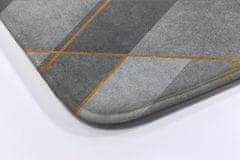 tulup.si Kopalniške preproge Geometrijski vzorci 90x60 cm Bela in siva