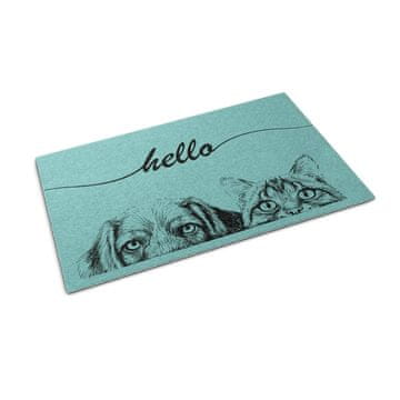 tulup.si Predpražnik za vrata Hello Živali