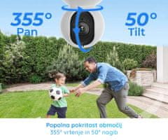 Reolink E1 OUTDOOR PRO IP kamera, 4K UHD, WIFI 6, vrtenje, nočno snemanje, aplikacija, dvosmerna komunikacija